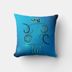 OMG! lol Throw Pillow