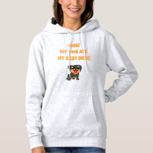 omg! my dog ate my best dish slogan hoodie