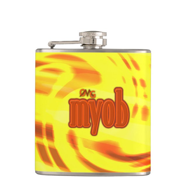 OMG! myob Hip Flask (Front)