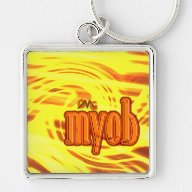 OMG! myob Keychain (Front)