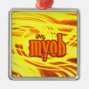 OMG! myob Metal Ornament