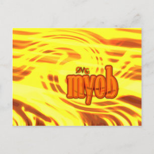 OMG! myob Postcard