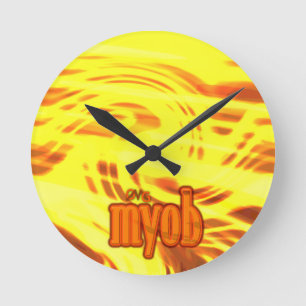 OMG! myob Round Clock