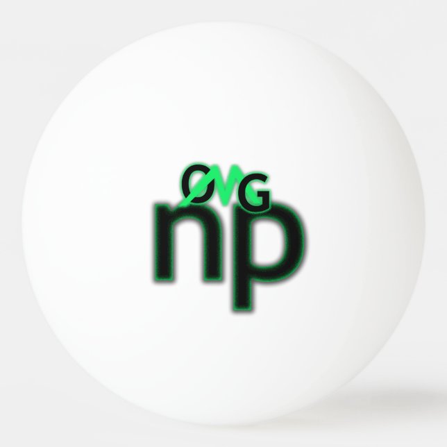 OMG! np Ping Pong Ball (Front)