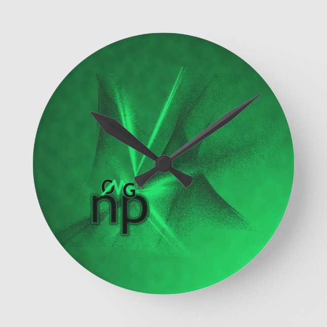 OMG! np Round Clock (Front)