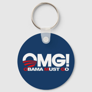OMG! Obama Must Go Keychain