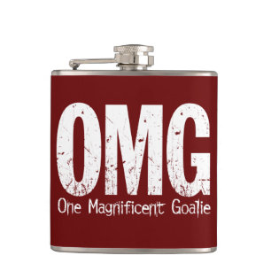 OMG: One Magnificent Goalie (Hockey) Hip Flask