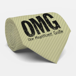 OMG: One Magnificent Goalie (Hockey) Tie