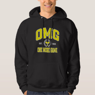 Omg One More Game Funny Pickleball Player Quote Hoodie
