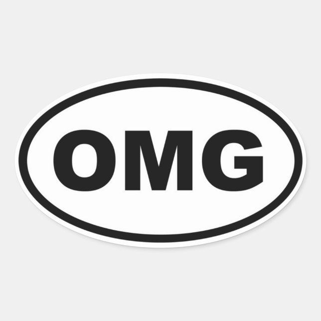 OMG OVAL STICKER (Front)