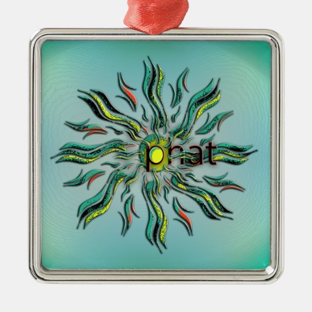 OMG! phat Metal Ornament (Front)
