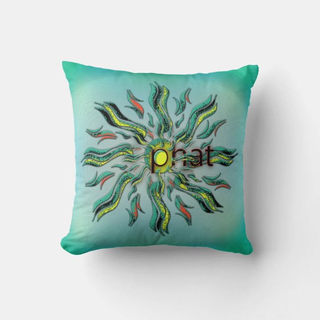 OMG! phat Throw Pillow (Front)