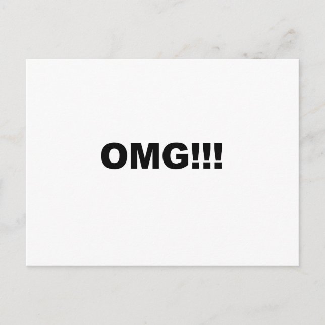OMG!!! POSTCARD (Front)