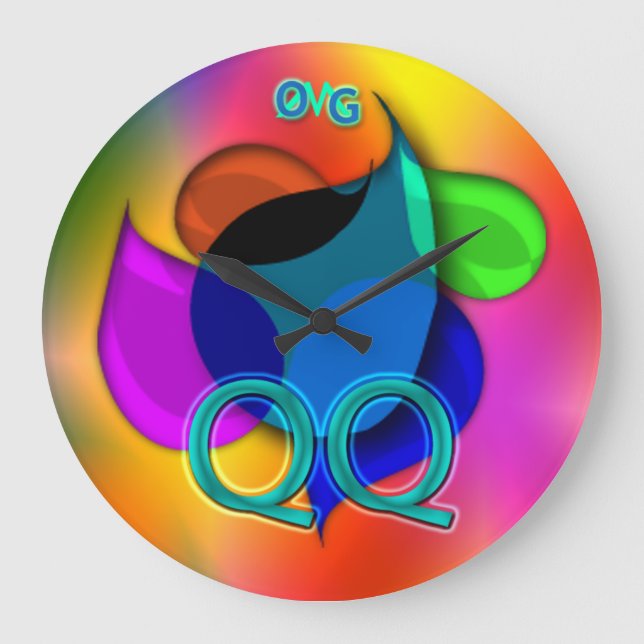 OMG! qq Large Clock (Front)