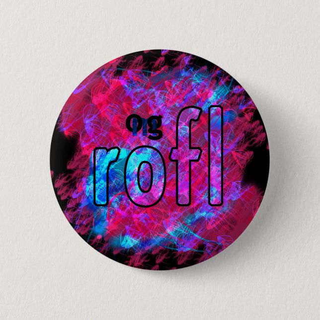 OMG! rofl 2 Inch Round Button (Front)