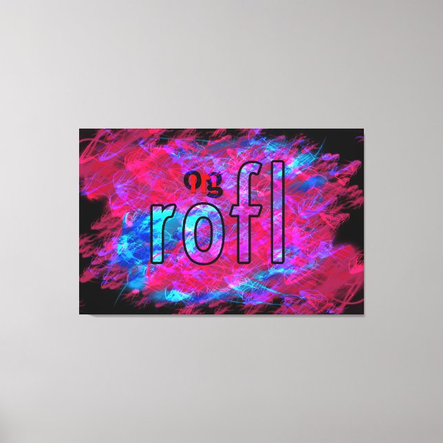 OMG! rofl Canvas Print (Front)