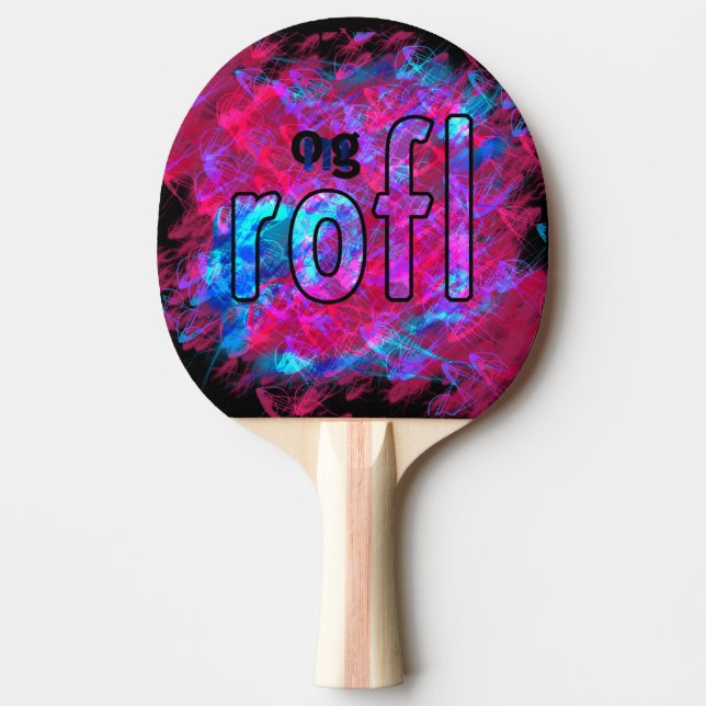 OMG! rofl Ping Pong Paddle (Front)