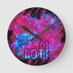 OMG! rofl Round Clock