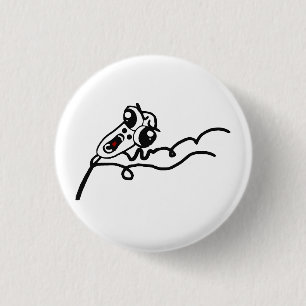 OMG RUN Scared Rage Face Comic Meme 1 Inch Round Button