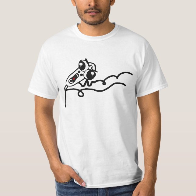 OMG RUN Scared Rage Face Comic Meme T-Shirt (Front)
