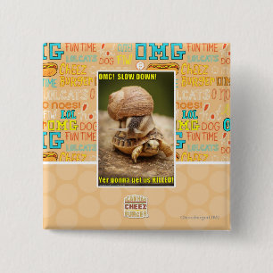 OMG! Slow down! 2 Inch Square Button
