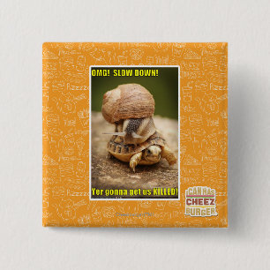 OMG! Slow down! 2 Inch Square Button