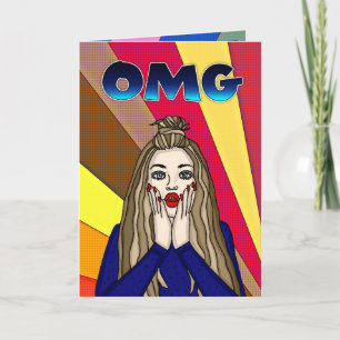OMG Sorry I forgot your Birthday, Pop Art Card