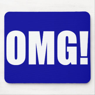 OMG ! Tapis de souris bleu (foncé)