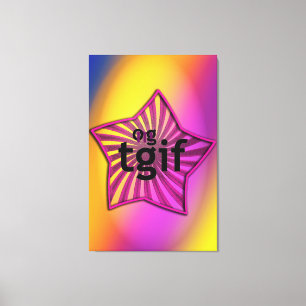 OMG! tgif Canvas Print
