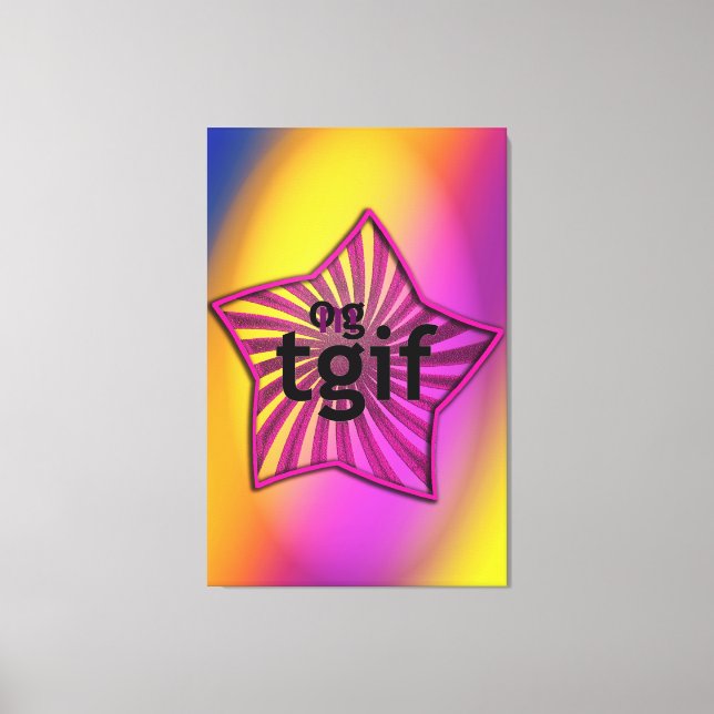 OMG! tgif Canvas Print (Front)