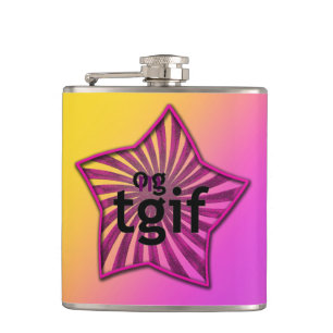 OMG! tgif Hip Flask