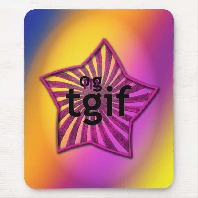 OMG! tgif Mouse Pad (Front)