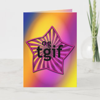 OMG! tgif Thank You Card