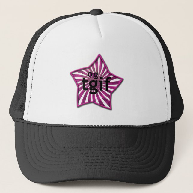 OMG! tgif Trucker Hat (Front)