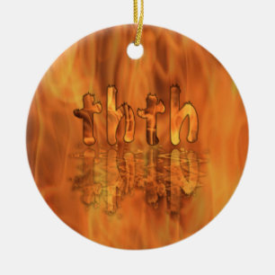 OMG! thth Ceramic Ornament