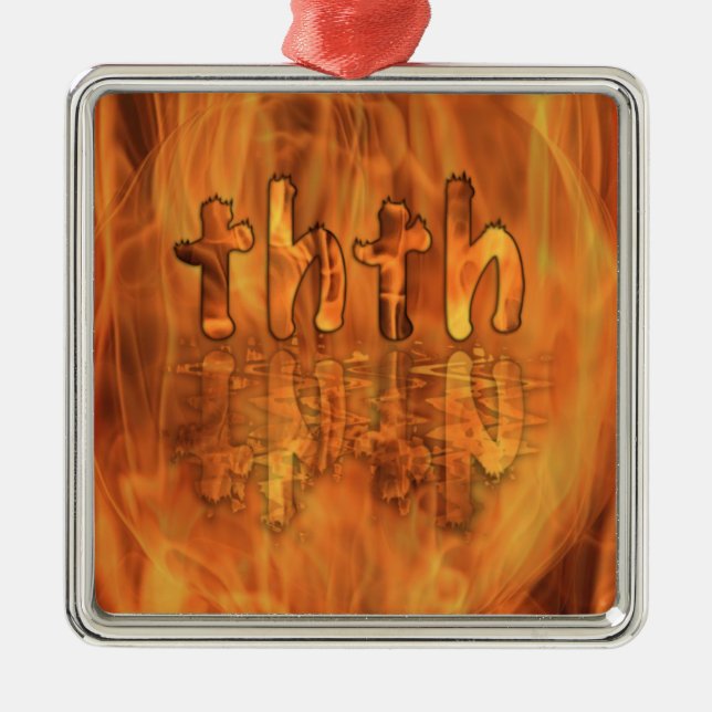 OMG! thth Metal Ornament (Front)