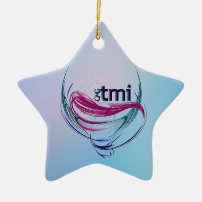 OMG! tmi Ceramic Ornament (Front)