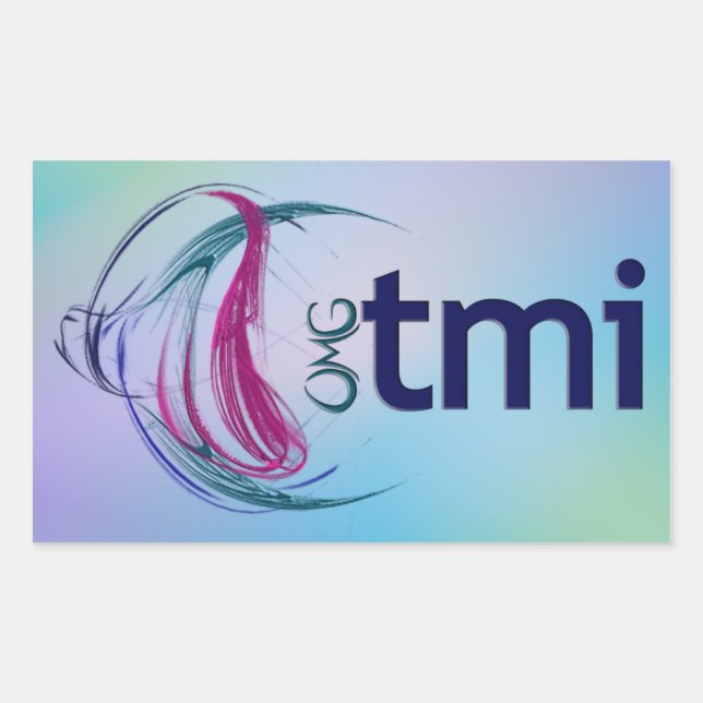 OMG! tmi Sticker (Front)