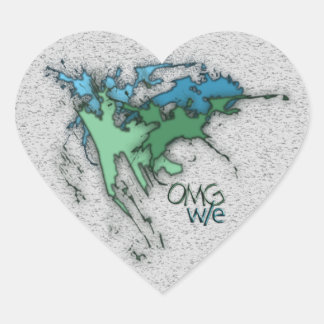 OMG! w/e Heart Sticker