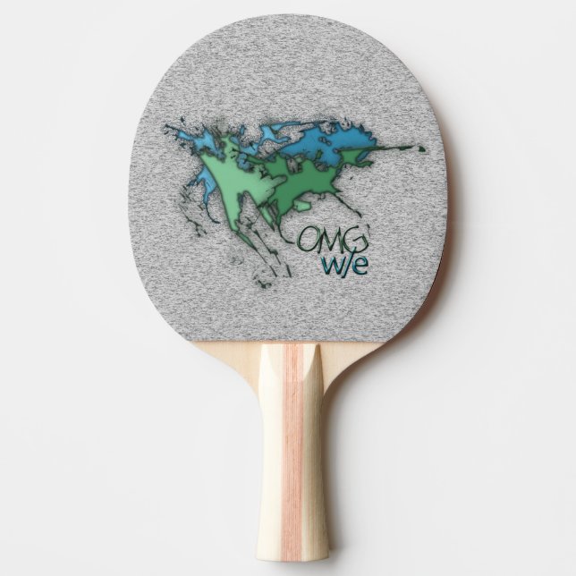 OMG! w/e Ping Pong Paddle (Front)
