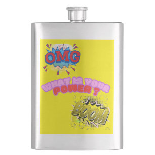 OMG,What Is Your Power ? Hip Flask