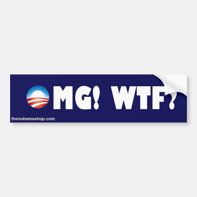 OMG!  WTF? BUMPER STICKER (Front)