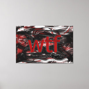 OMG! wtf Canvas Print