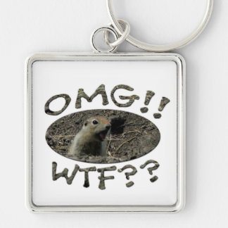 OMG WTF Gopher Keychain