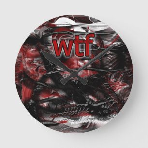 OMG! wtf Round Clock