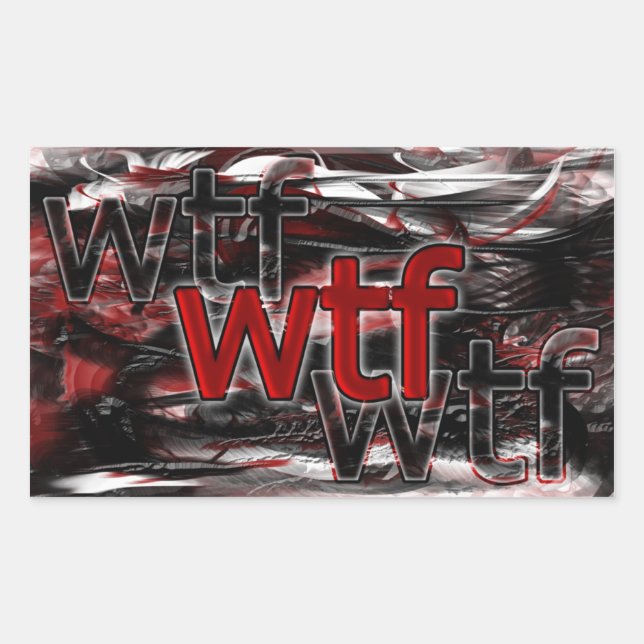 OMG! wtf Sticker (Front)