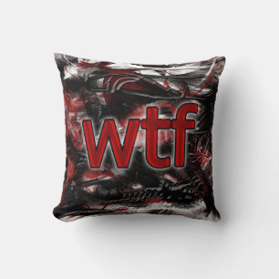 OMG! wtf Throw Pillow