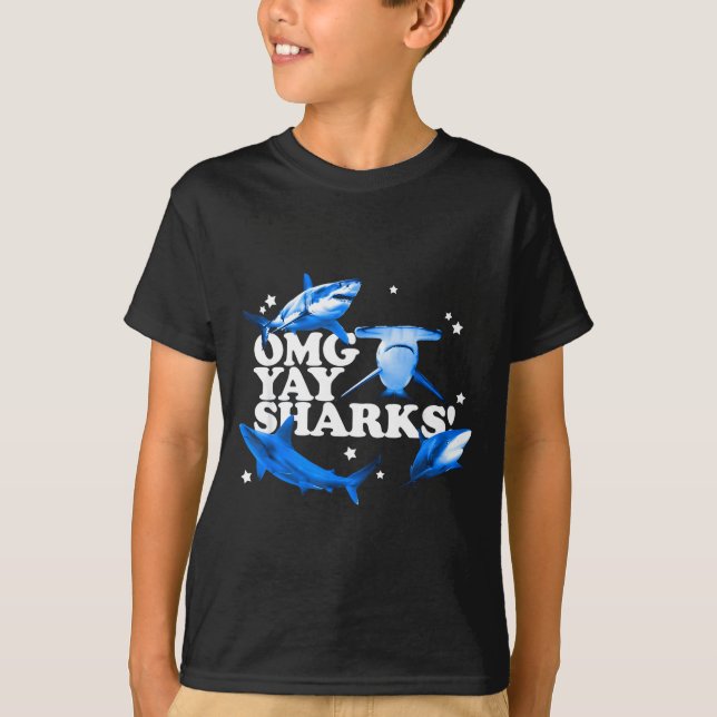 OMG Yay Sharks T-Shirt (Front)