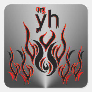 OMG! yh Square Sticker