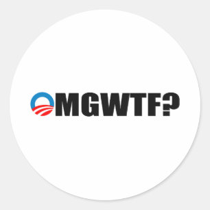 OMGWTF CLASSIC ROUND STICKER